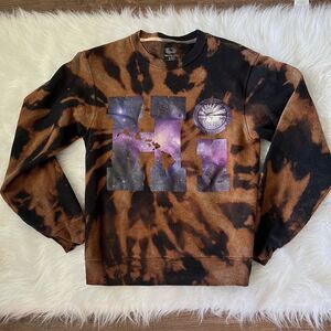 Good Living Hawaii Bleach Tie Dyed Crewneck Sweatshirt size Small